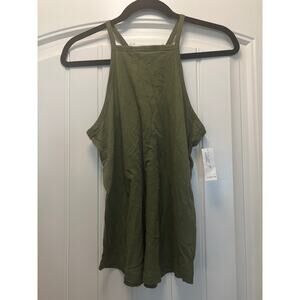 NWT Old Navy Women’s Women's Sleeveless Relaxed Halter Tank Top Size‎ XS Green